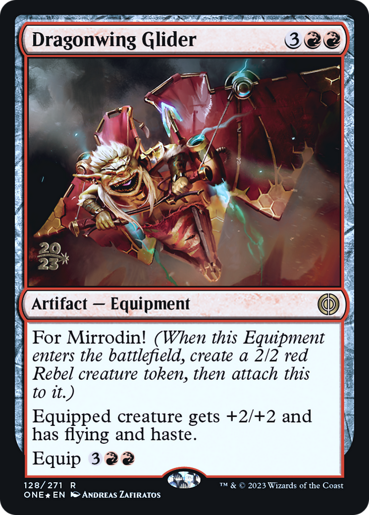 Image of Dragonwing Glider [Phyrexia: All Will Be One Prerelease Promos]
