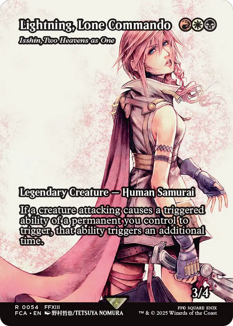 Image of Lightning, Lone Commando - Isshin, Two Heavens as One (Showcase) [FINAL FANTASY : Through the Ages]