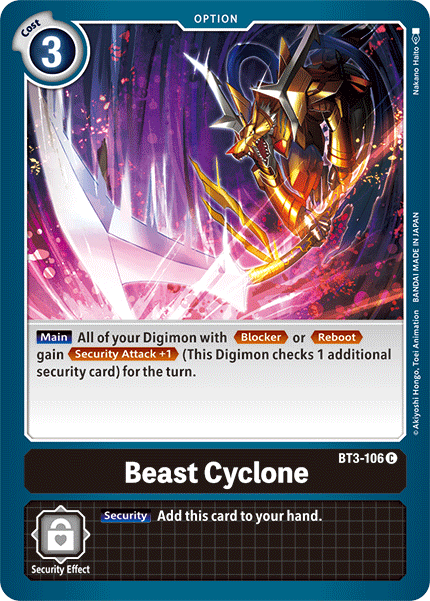 Image of Beast Cyclone [BT3-106] [Release Special Booster Ver.1.5]