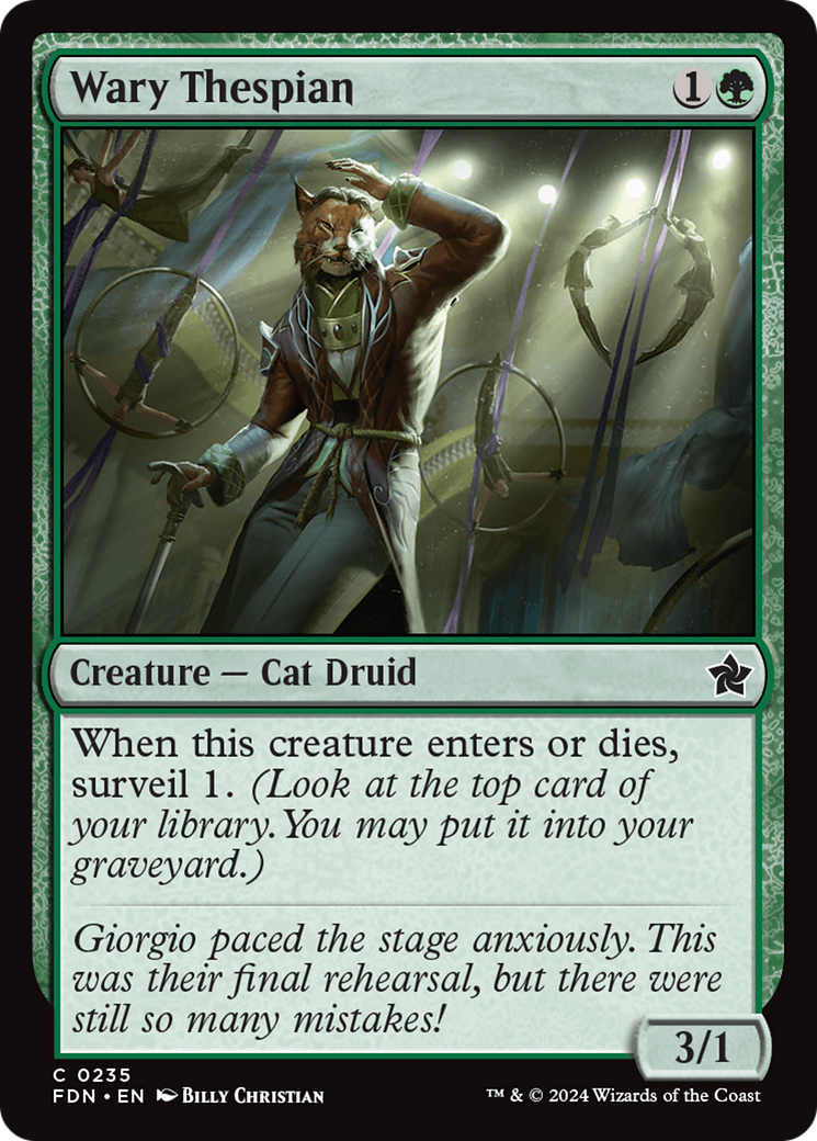 Image of Wary Thespian [Foundations]