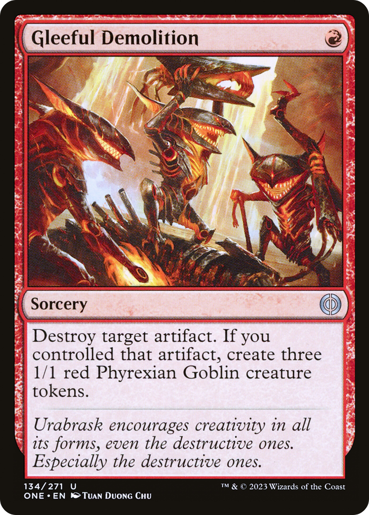 Image of Gleeful Demolition [Phyrexia: All Will Be One]
