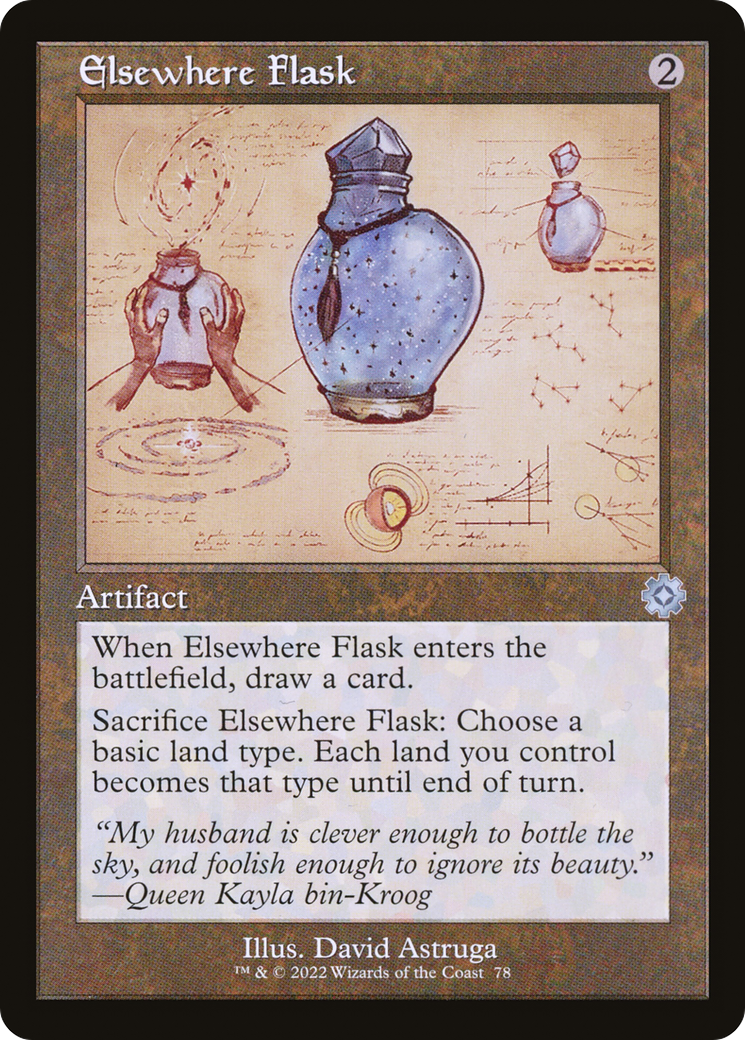 Image of Elsewhere Flask (Retro Schematic) [The Brothers' War Retro Artifacts]