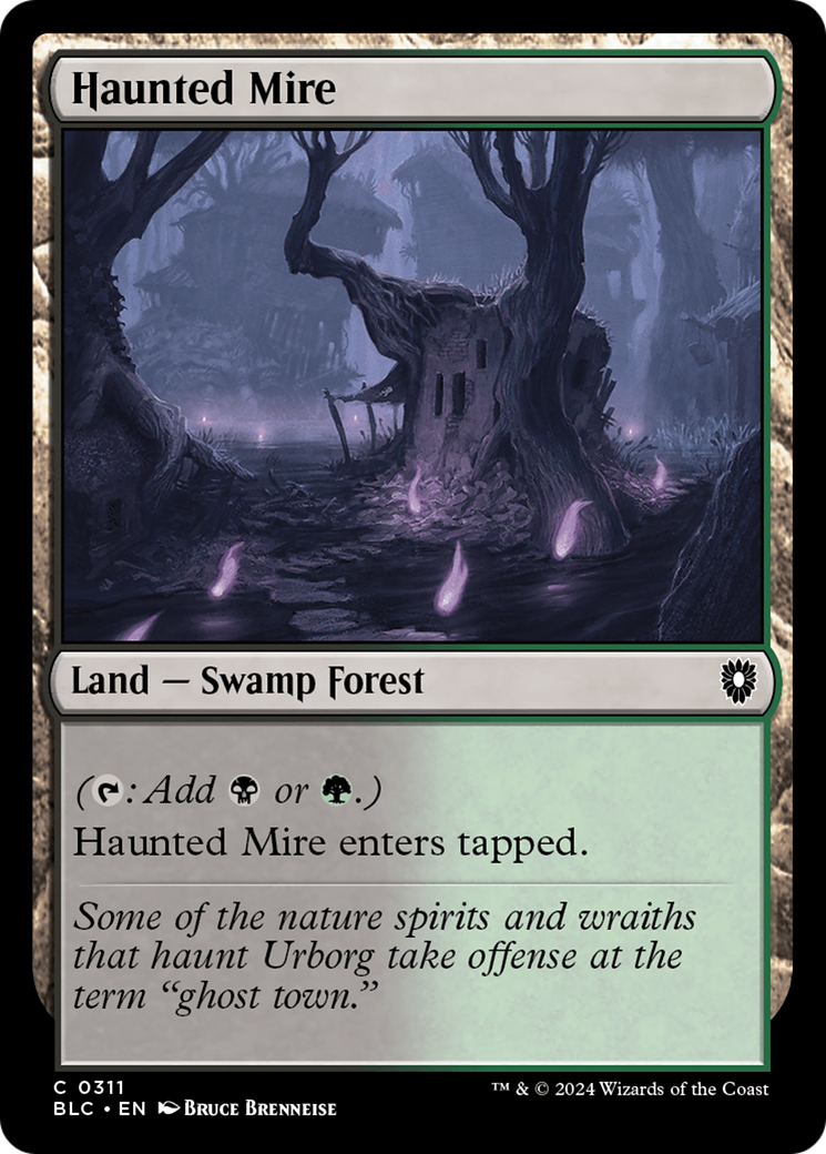 Image of Haunted Mire [Bloomburrow Commander]