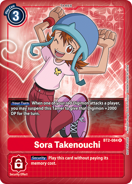 Image of Sora Takenouchi [BT2-084] (Buy-A-Box Promo) [Release Special Booster Ver.1.0 Promos]