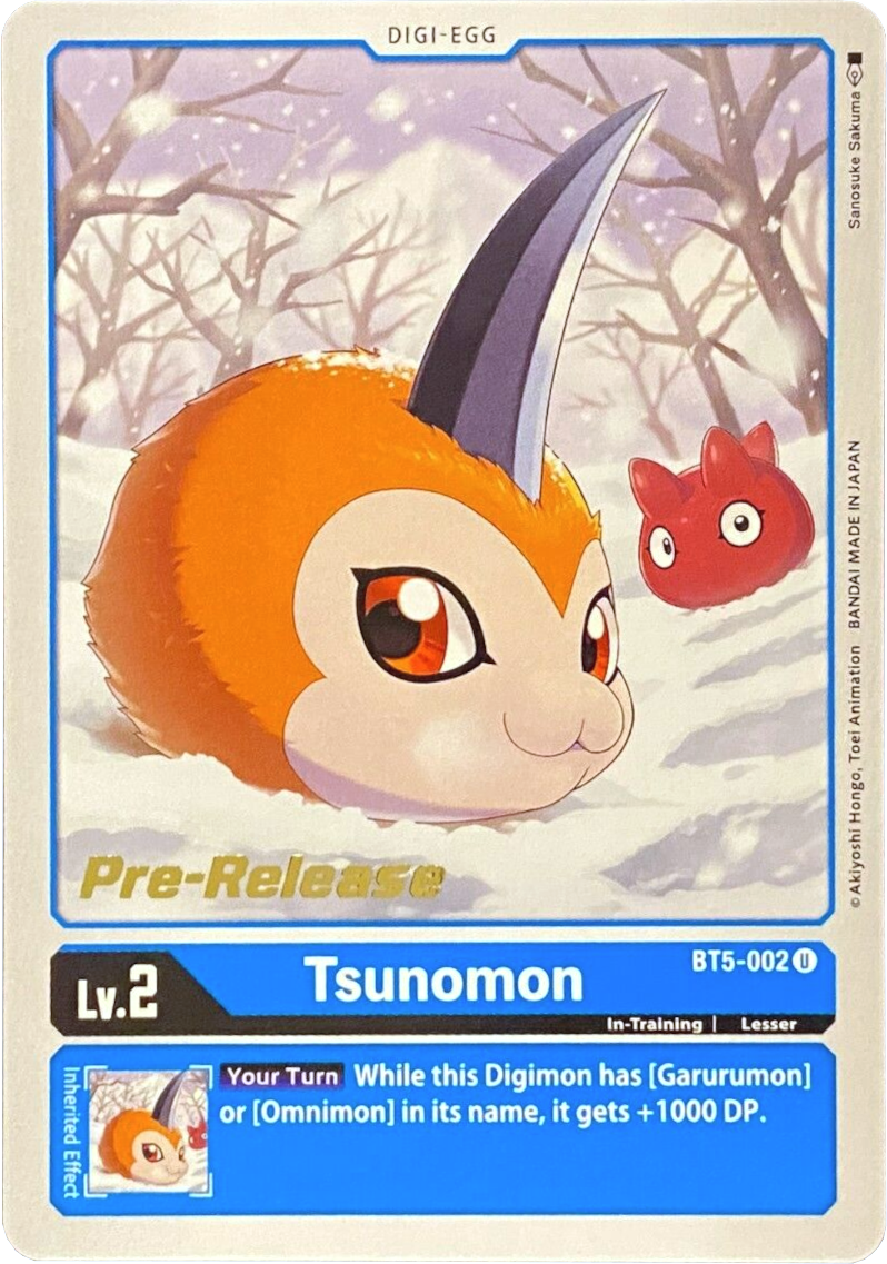Image of Tsunomon [BT5-002] [Battle of Omni Pre-Release Promos]
