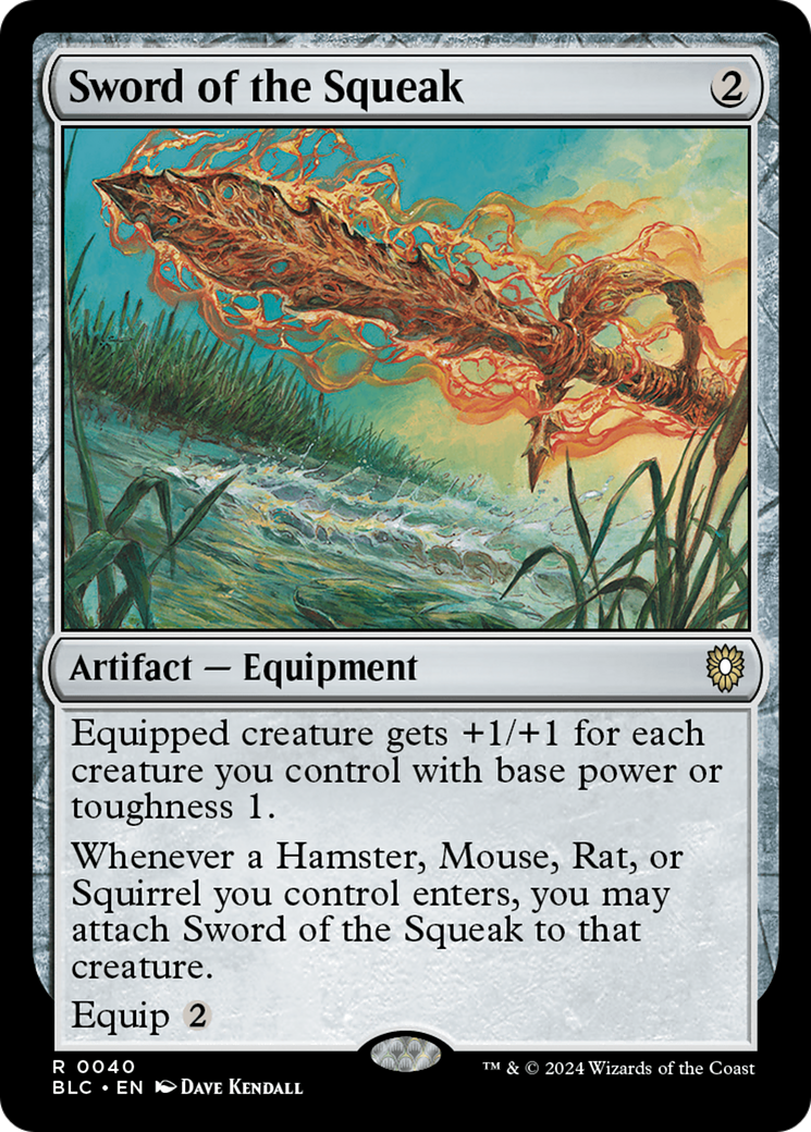 Image of Sword of the Squeak [Bloomburrow Commander]