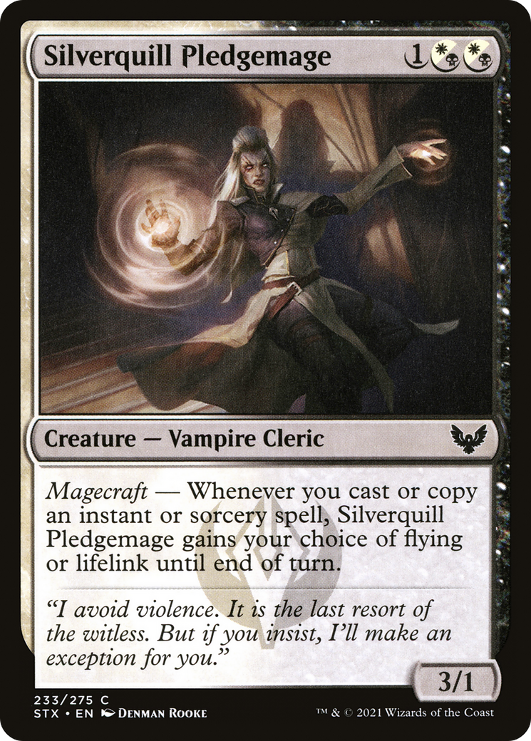Image of Silverquill Pledgemage [Strixhaven: School of Mages]