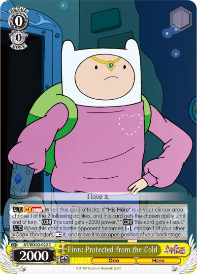 Image of Finn: Protected from the Cold (AT/WX02-022 C) [Adventure Time]