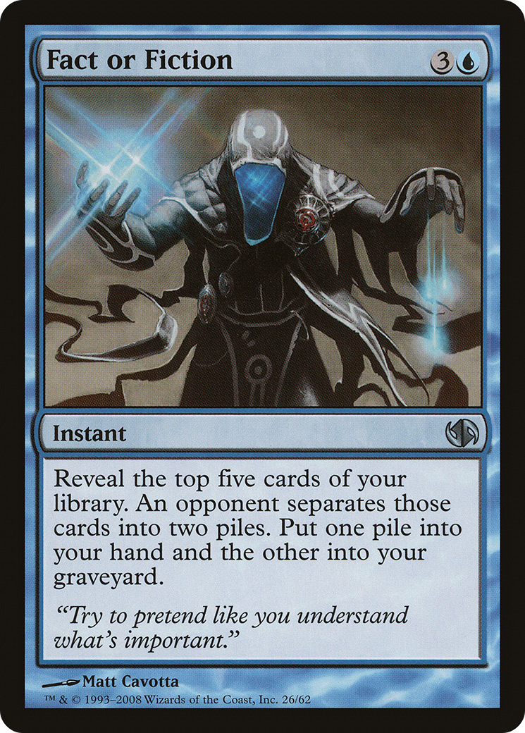 Image of Fact or Fiction [Duel Decks: Jace vs. Chandra]