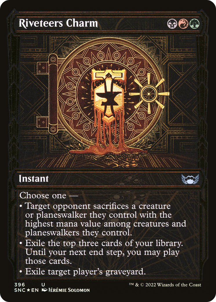 Image of Riveteers Charm (Showcase Golden Age Gilded Foil) [Streets of New Capenna]