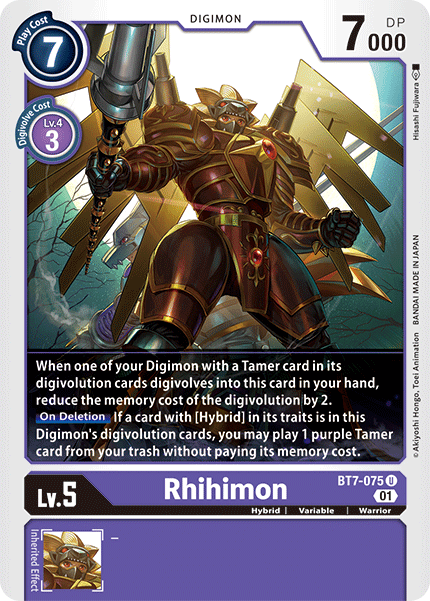 Image of Rhihimon [BT7-075] [Next Adventure]