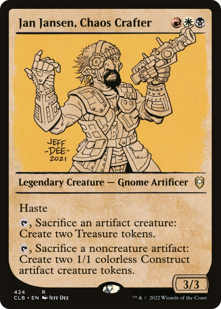 Image of Jan Jansen, Chaos Crafter (Showcase) [Commander Legends: Battle for Baldur's Gate]