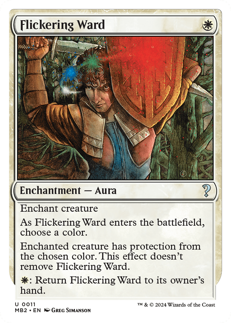Image of Flickering Ward (White Border) [Mystery Booster 2]