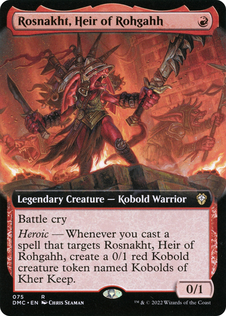 Image of Rosnakht, Heir of Rohgahh (Extended Art) [Dominaria United Commander]