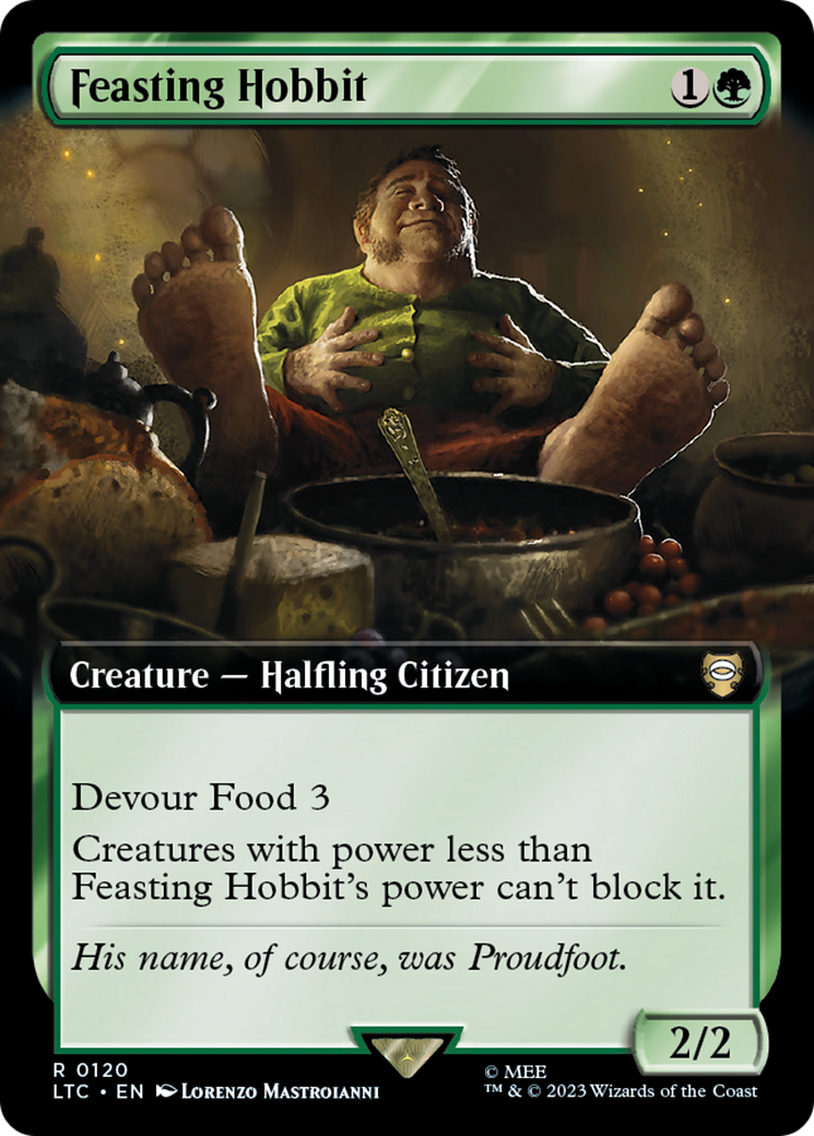 Image of Feasting Hobbit (Extended Art) [The Lord of the Rings: Tales of Middle-Earth Commander]
