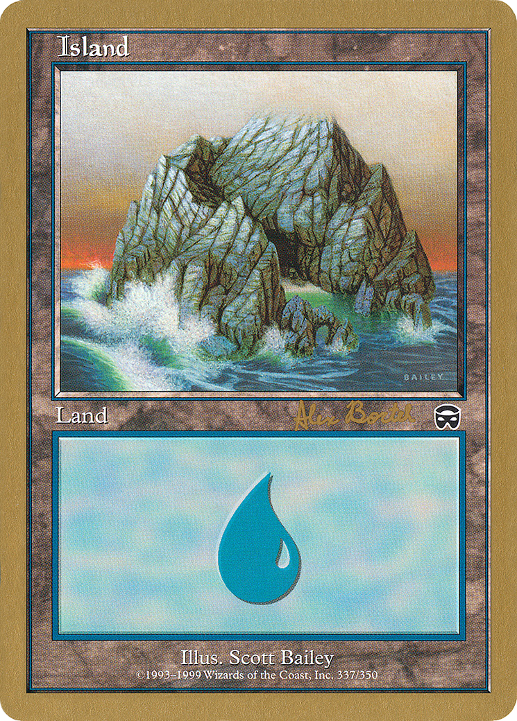 Image of Island (ab337a) (Alex Borteh) [World Championship Decks 2001]