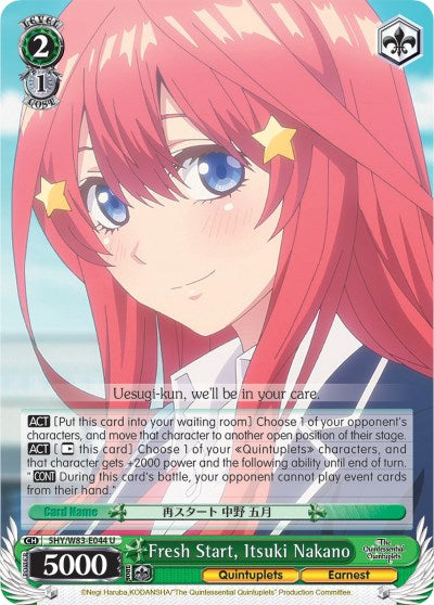Image of Fresh Start, Itsuki Nakano (5HY/W83-E044 U) [The Quintessential Quintuplets]
