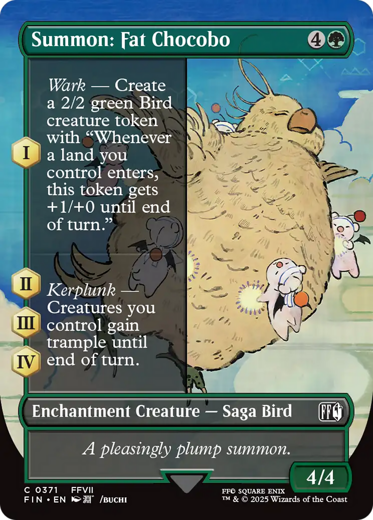 Image of Summon: Fat Chocobo (Borderless) [FINAL FANTASY]