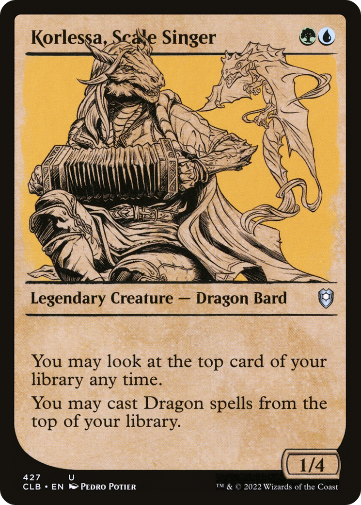 Image of Korlessa, Scale Singer (Showcase) [Commander Legends: Battle for Baldur's Gate]