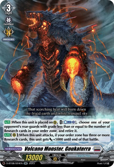 Image of Volcano Monster, Goukaterra (D-BT08/024EN) [Minerva Rising]