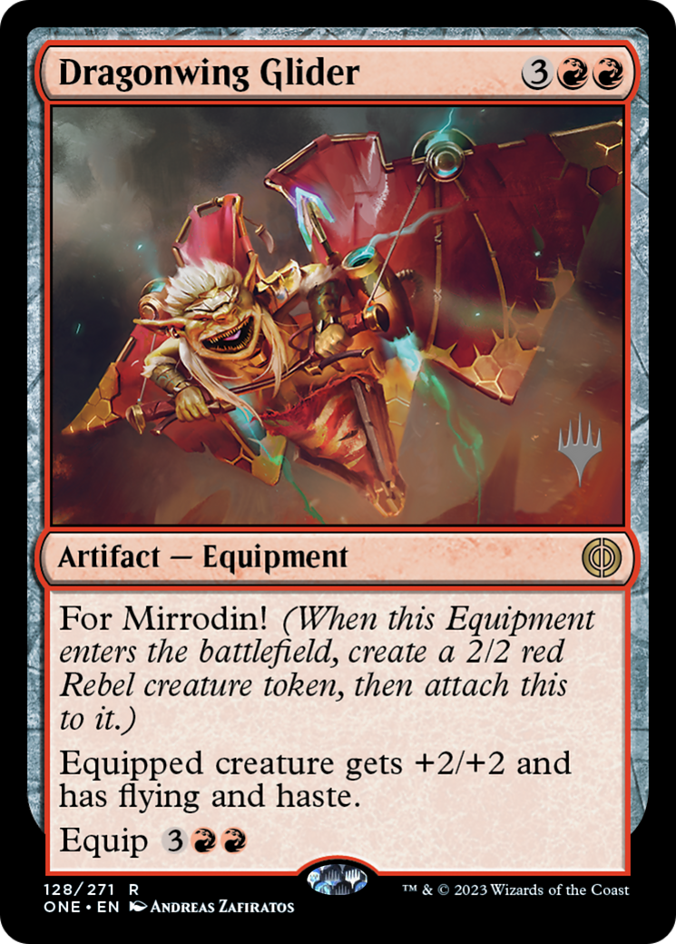 Image of Dragonwing Glider (Promo Pack) [Phyrexia: All Will Be One Promos]