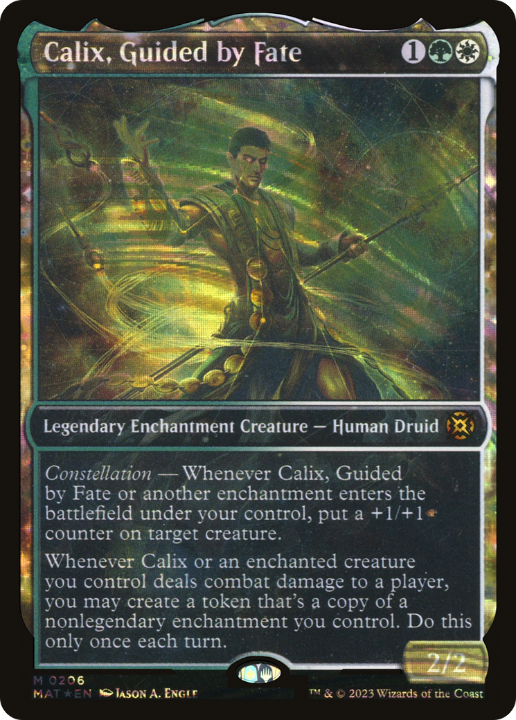 Image of Calix, Guided by Fate (Showcase Halo Foil) [March of the Machine: The Aftermath]