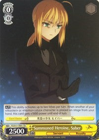 Image of Summoned Heroine, Saber (FZ/S17-TE01 TD) [Fate/Zero]