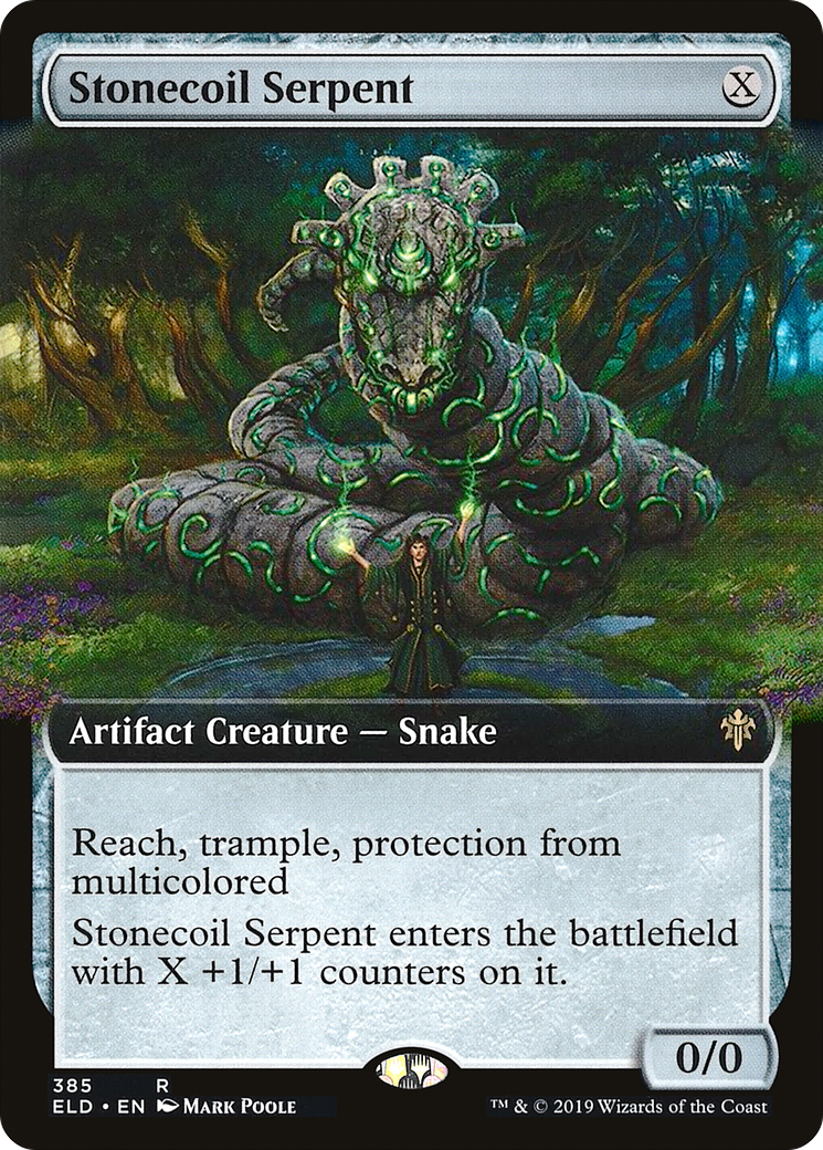 Image of Stonecoil Serpent (Extended Art) [Throne of Eldraine]