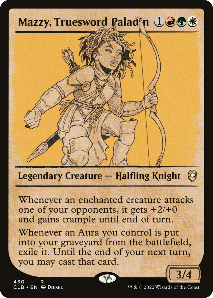 Image of Mazzy, Truesword Paladin (Showcase) [Commander Legends: Battle for Baldur's Gate]