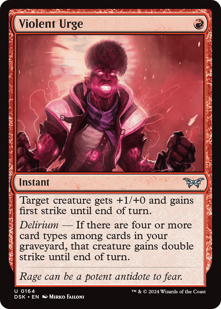 Image of Violent Urge [Duskmourn: House of Horror]