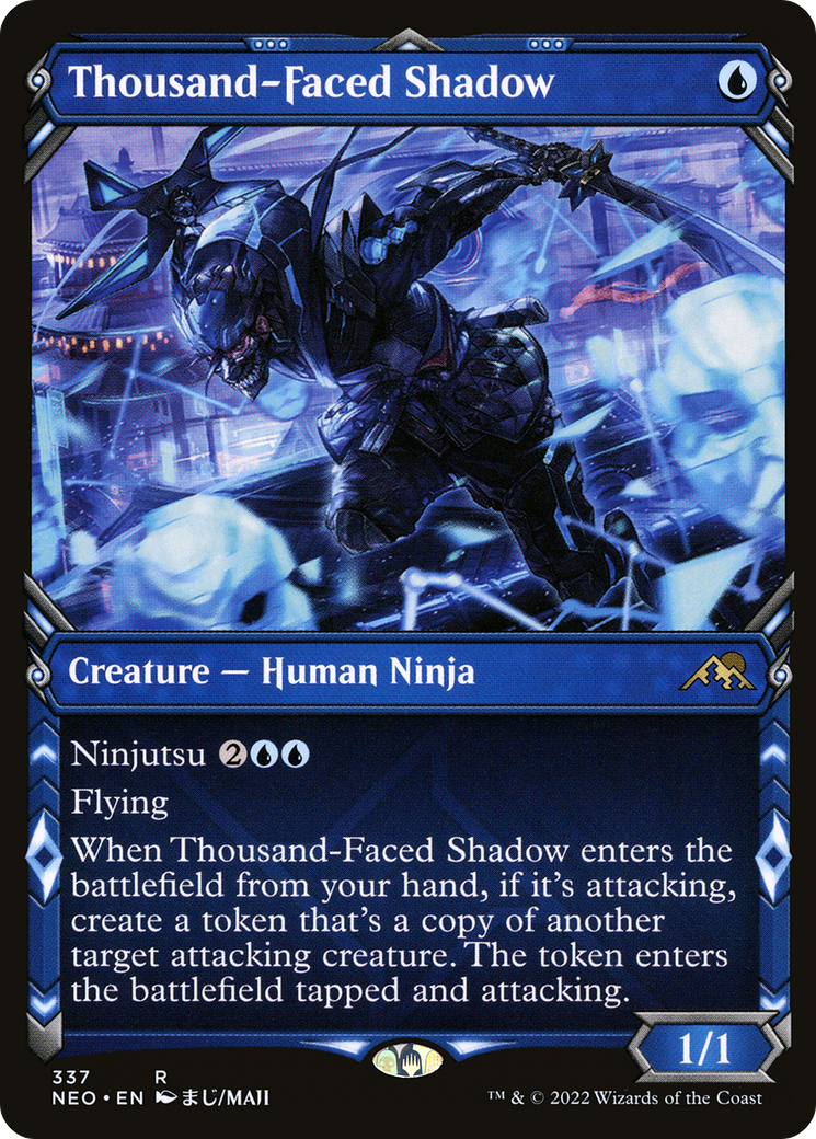 Image of Thousand-Faced Shadow (Showcase Ninja) [Kamigawa: Neon Dynasty]
