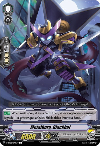 Image of Metalborg, Blackboi (V-BT08/074EN C) [Silverdust Blaze]