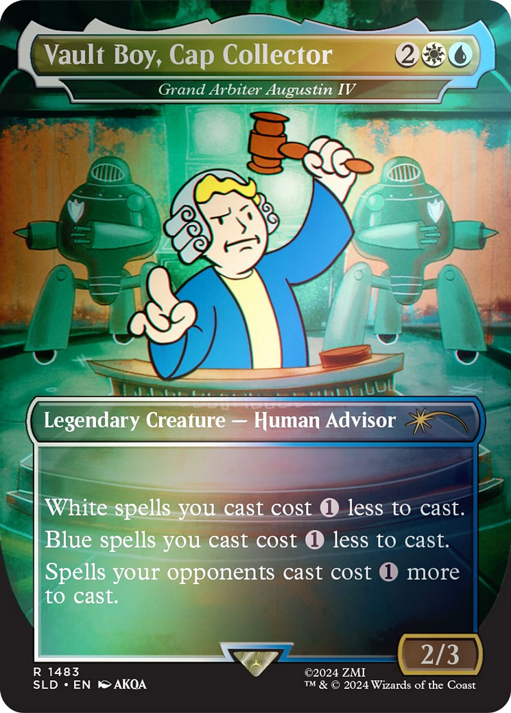Image of Vault Boy, Cap Collector - Grand Arbiter Augustin IV (Rainbow Foil) [Secret Lair Drop Series]