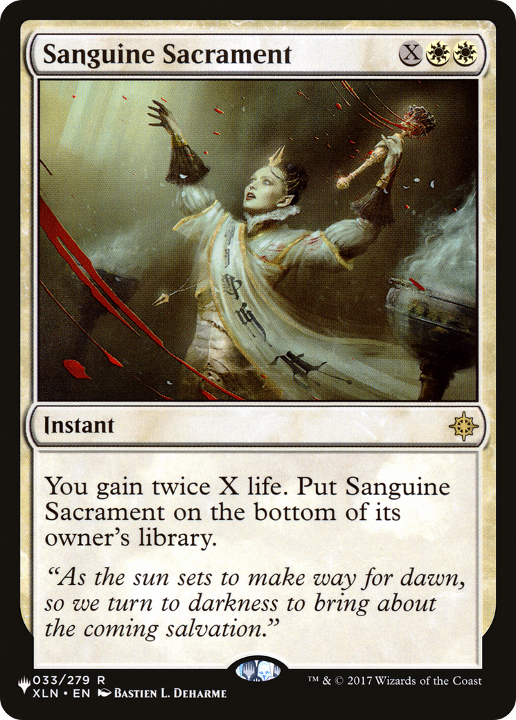 Image of Sanguine Sacrament [The List]
