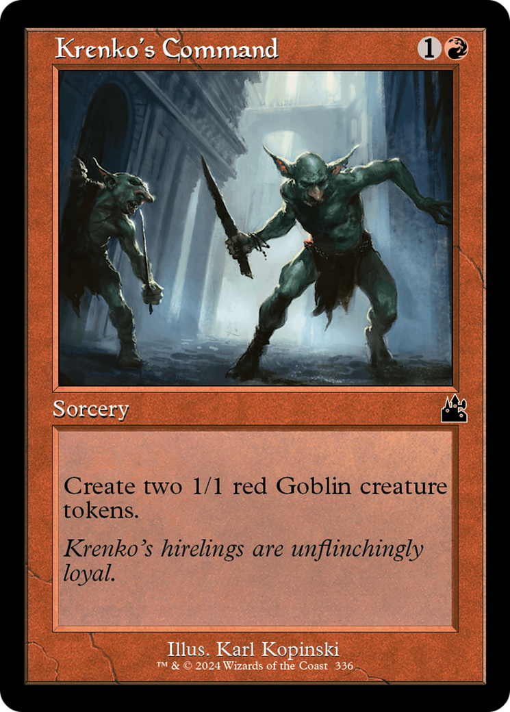 Image of Krenko's Command (Retro Frame) [Ravnica Remastered]