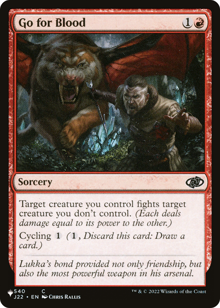 Image of Go for Blood [The List]