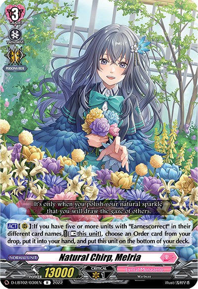 Image of Natural Chirp, Melria (D-LBT02/030EN) [Lyrical Monasterio: It's a New School Term!]
