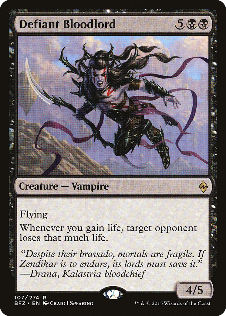 Image of Defiant Bloodlord [Battle for Zendikar]