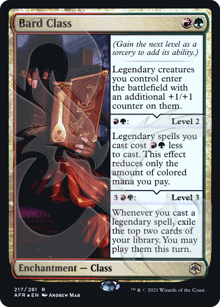 Image of Bard Class (Ampersand Promo) [Dungeons & Dragons: Adventures in the Forgotten Realms Promos]