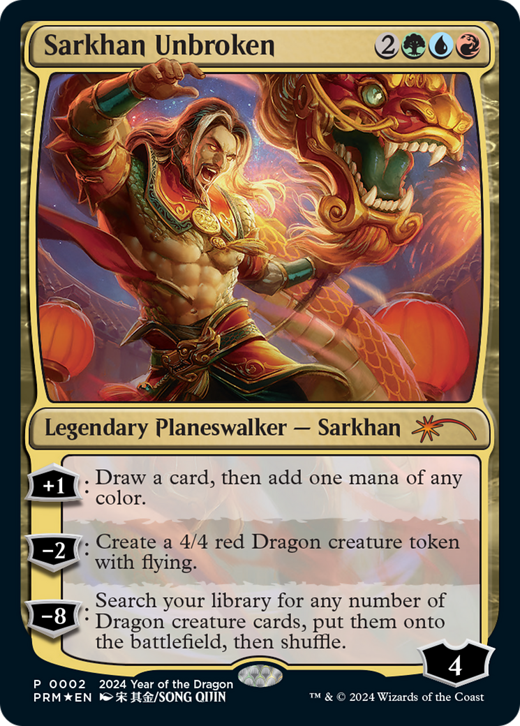 Image of Sarkhan Unbroken (Year of the Dragon 2024) [Standard Showdown Promos]