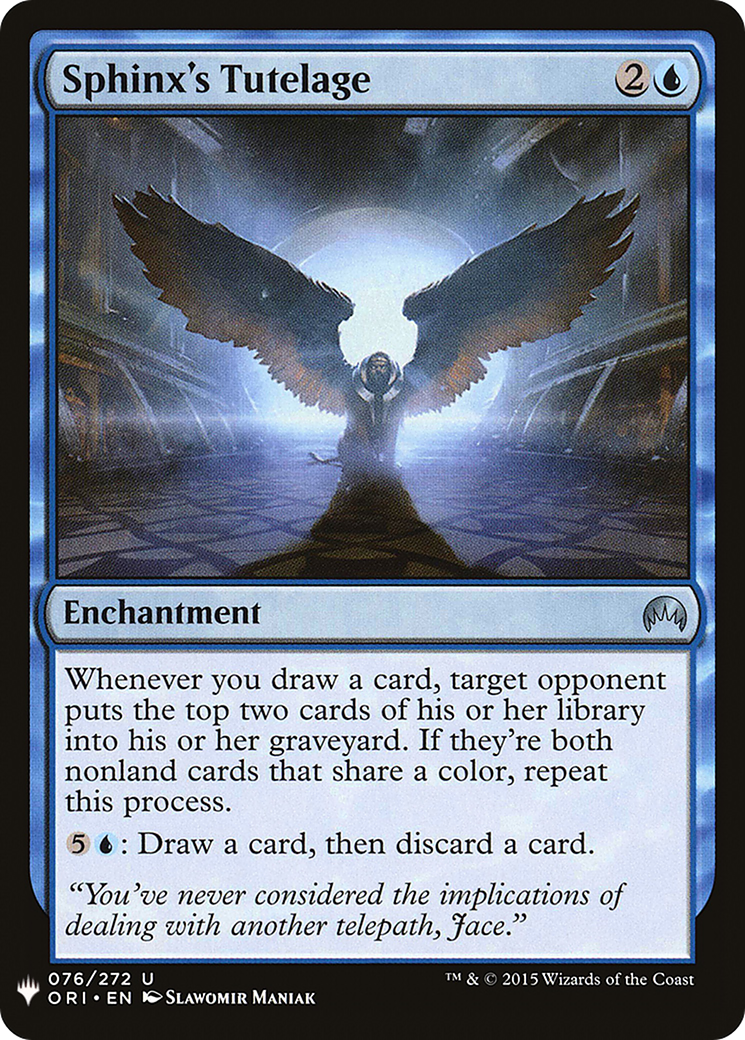 Image of Sphinx's Tutelage [Mystery Booster]