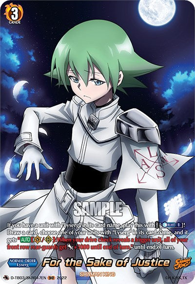 Image of For the Sake of Justice (D-TB03/SKR047EN) [Shaman King]