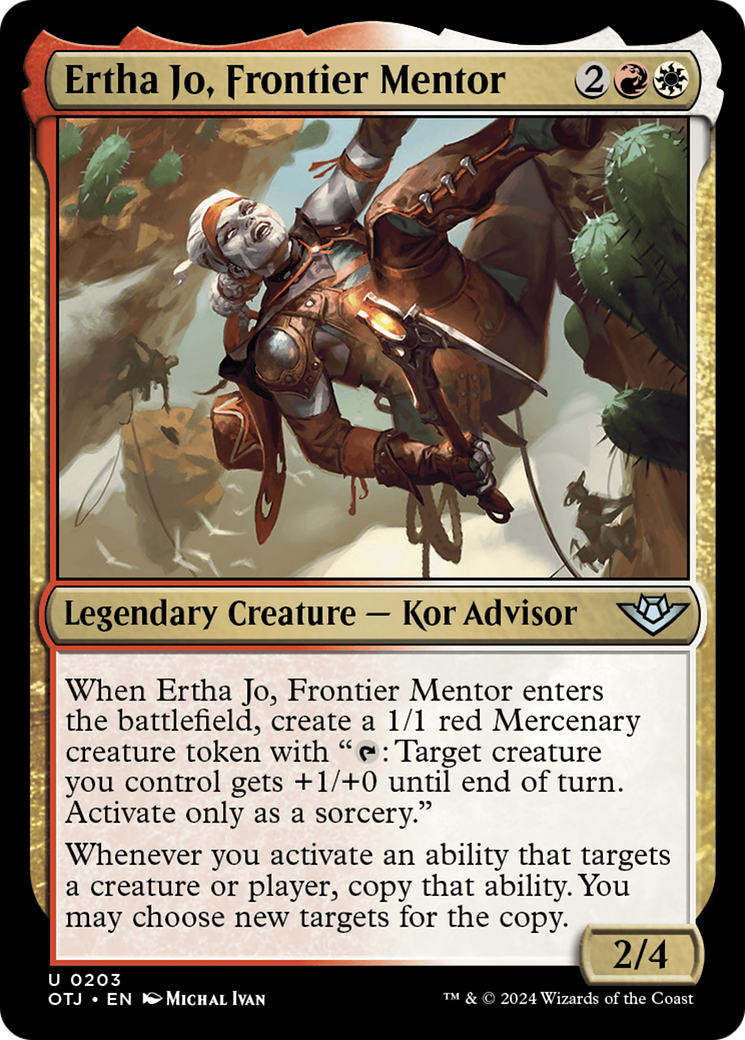 Image of Ertha Jo, Frontier Mentor [Outlaws of Thunder Junction]