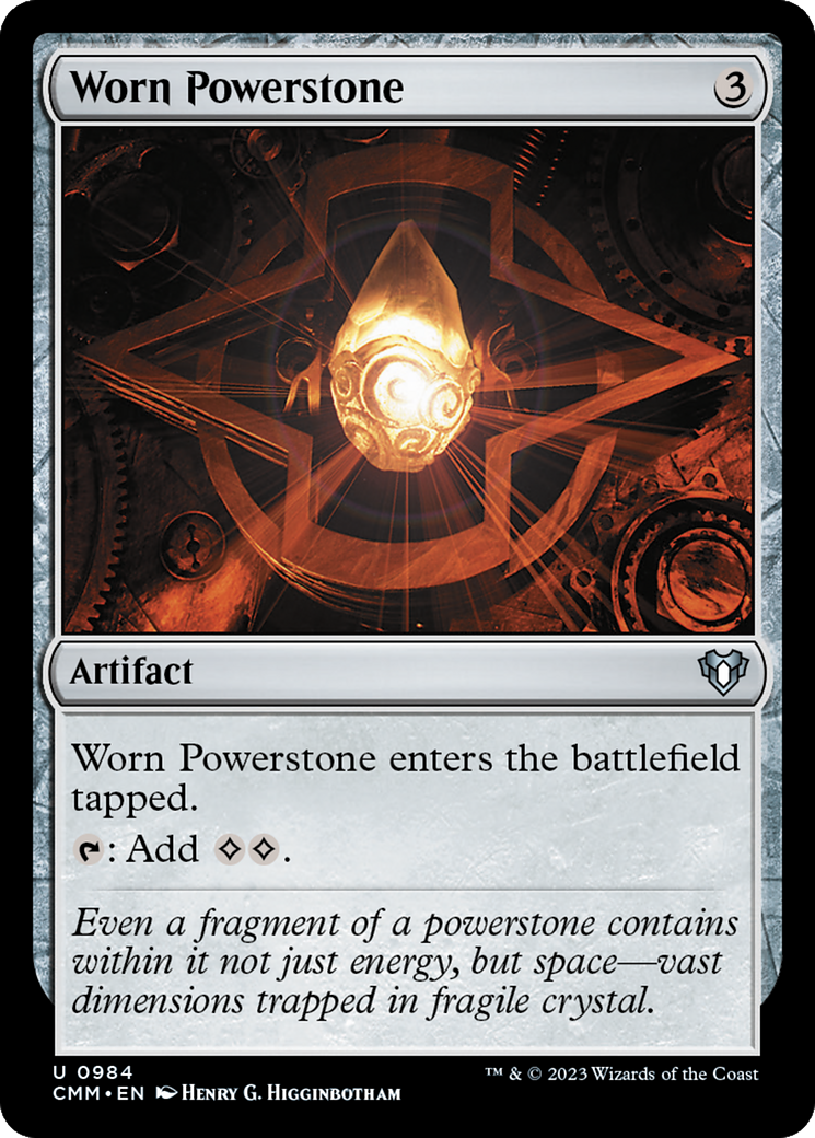 Image of Worn Powerstone [Commander Masters]