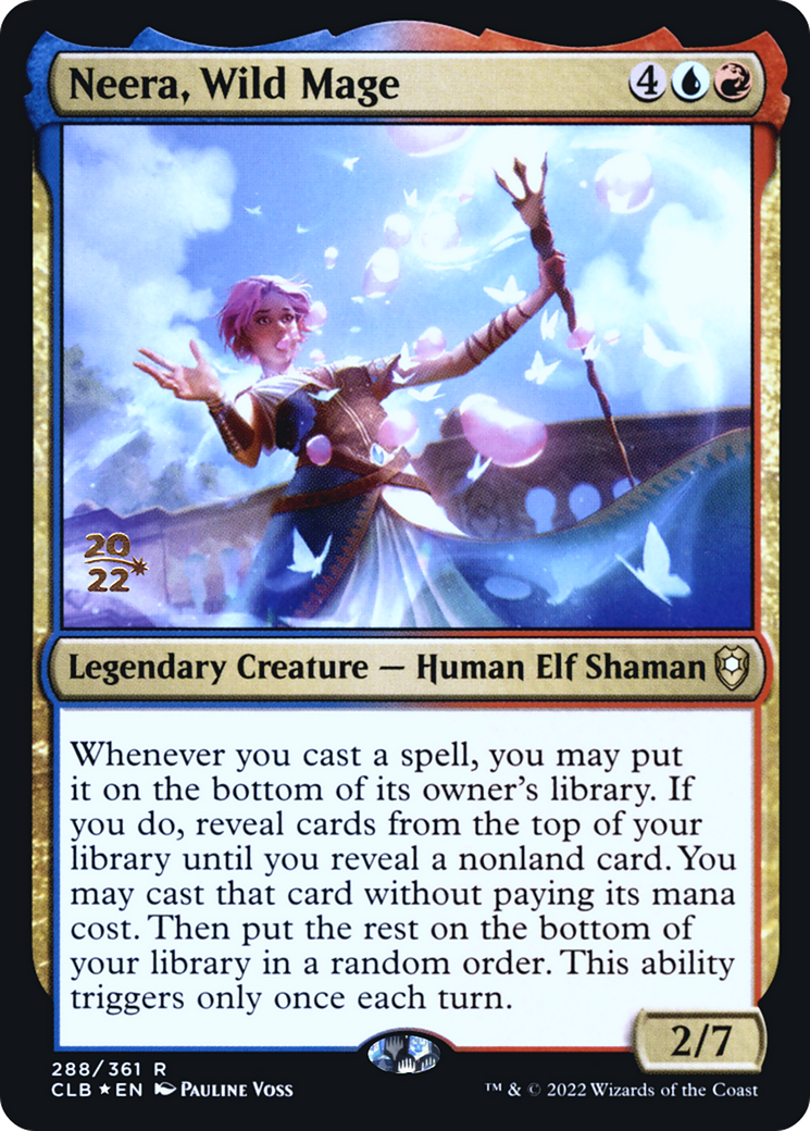 Image of Neera, Wild Mage [Commander Legends: Battle for Baldur's Gate Prerelease Promos]