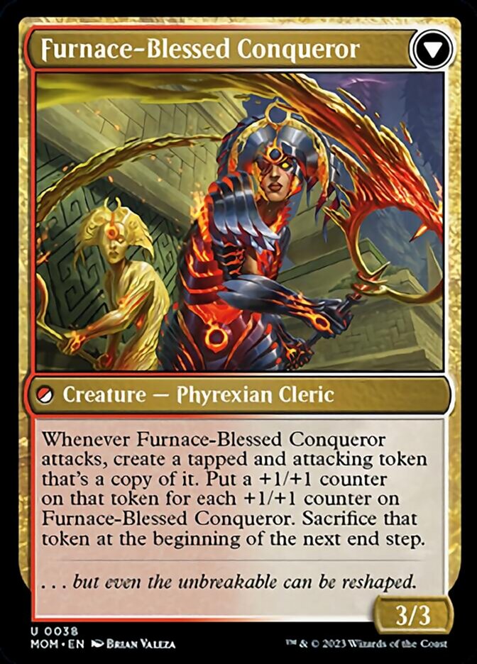 Image of Sun-Blessed Guardian // Furnace-Blessed Conqueror [March of the Machine]
