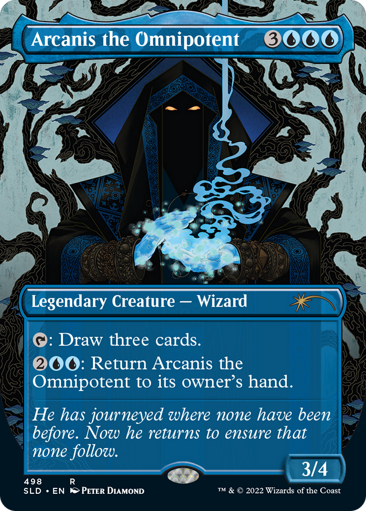Image of Arcanis the Omnipotent (Borderless) [Secret Lair Drop Series]