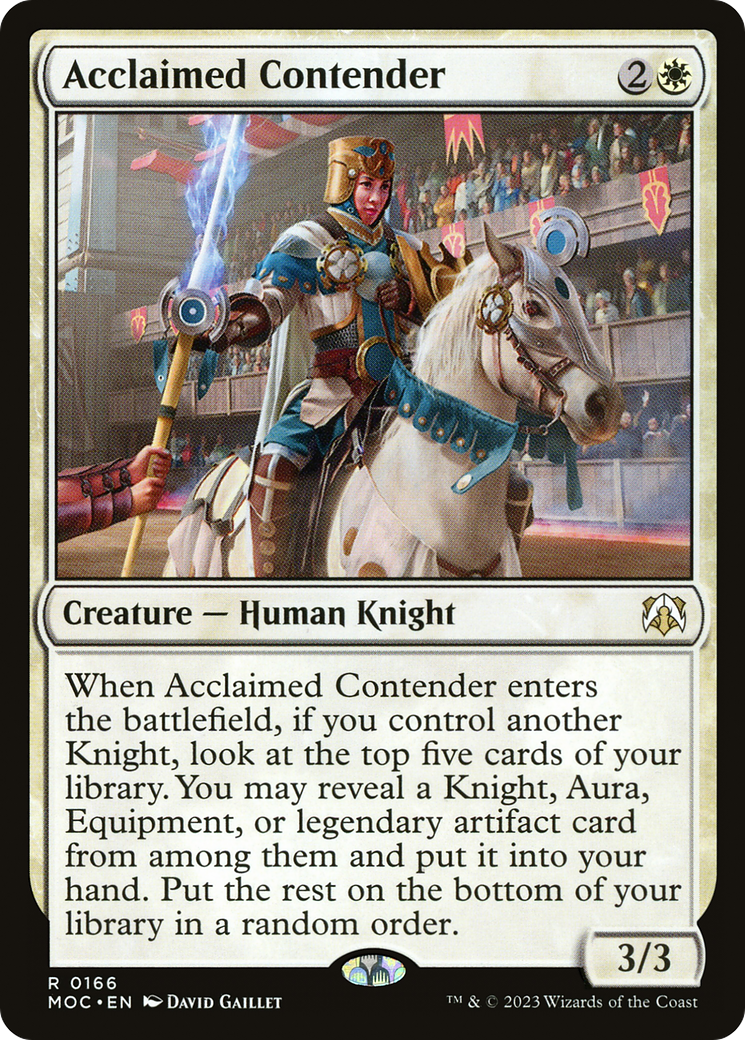 Image of Acclaimed Contender [March of the Machine Commander]