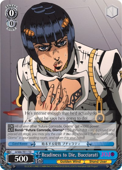 Image of Readiness to Die, Bucciarati (JJ/S66-TE11 TD) [JoJo's Bizarre Adventure: Golden Wind]