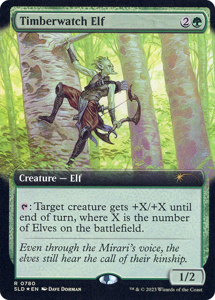 Image of Timberwatch Elf (Extended Art) [Secret Lair Drop Series]